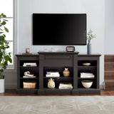 ZUN Media Console Table with Large Storage Cabinet, Modern TV Media Entertaionment Stand, Grey, W1758P206559