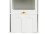 70.87" H Tall Bathroom Storage Cabinet with 1 Doors and 2 Drawer, Narrow Storage Unit, Floor Cabinet W331P298183
