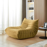 ZUN Teddy Fabric Fireside Chair, Lazy Floor Sofa Couches,Modern Armless Floor Lounge Chair, Comfy Accent W1765P183038