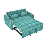 55.51 inch versatile foldable sofa bed in 3 lengths, modern sofa sofa sofa velvet pull-out bed, W2353P232226