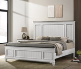 ZUN Clelane Wood Bedroom Set with Shiplap Panel King Bed, Dresser, Mirror, and two Nightstands T2574P202586