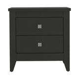 Breeze Four-Legged Modern Bedroom Nightstand, with Two Drawers B128P148672