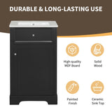 20" Bathroom Vanity with Sink, Bathroom Cabinet with Soft Closing Door, Storage Rack and Adjustable N725P218017B