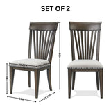 Grant Nailhead Trim Upholstered Dining Chairs, Set of 2 T2574P205970