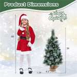 ZUN 3 FT Pre-Lit Artificial Mini Christmas Tree 03351747