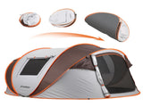 4-6 Persons White Light Orange Pop-Up Boat Tent T2602P172603