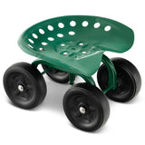 360&deg Garden Rolling Workseat with Swivel Seat and Adjustable Height 95861323