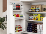 71" Kitchen Pantry Storage Cabinet with 4 Doors,1 Drawer, 2 Adjustable Shelves, W282108550