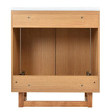 ZUN 30" Bathroom vanity Set with Sink, Combo Cabinet, Bathroom Storage Cabinet, Solid Wood Frame 08624480