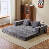 Floor,Compression Sofa,Convertible Floor Sofa Bed-with Pillow Back Support Armrest,Comfy Futon 29437256
