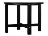 46*46*46cm Single Layer Round HDPE Side Table Black 26668210