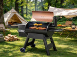 8-in-1 Wood Pellet Grill Smoker, 575 Sq In Cook Area Electric BBQ Grill & Smoker with LCD Screen 72740620