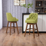 ZUN COOLMORE Bar Stools Set of 2 Counter Height Chairs with Footrest for Kitchen, Dining Room And 360 W395P145295