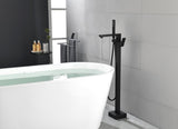 Floor Mounted Tub Faucet High Flow Freestanding Tub Filler Faucet with Handheld Shower Head and W2287P264493