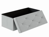 30 Inches Folding Ottoman with Storage Bench, Foot Rest Stool, End of Bed Storage Bench Upholstered, 21444027
