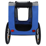 Large Folding Bike Trailer Dogs 120LB Capacity All-Terrain Pet Carrier, Durable Steel Frame W1364P268356