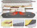 3 in 1 Lumbar Support Pillow with Vibration Massage, Heating & Airbag Stretching, Memory Foam Back 43455412