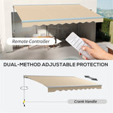 ZUN Electric Awning /Patio Retractable Awning -AS （Prohibited by WalMart） 04726629