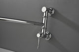 Wall mounted Filler Faucet, Modern Brass Filler Two-Attachment Wall Mount Folding Kitchen W2287P184402