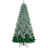 ZUN 7.5 FT Gradient Design Pre-lit Artificial Christmas Tree, Hinged Xmas Pine Tree with 1200 Branch 36196437