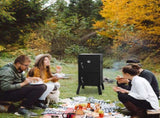 Outdoor Smoker with Double Doors, 2 Detachable Grill Netting Smoking Racks, Charcoal Pan & Water 75765986