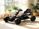 12V Kids Ride On Go Kart Black, EVA Tires, for Pavement & Lawn Driving, 2 Speeds, Safety Belt, 3-8 50507327