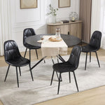 ZUN Dining Chairs Set of 4, Upholstered Faux Leather Dining Room Chairs, Modern Kitchen Chairs with W3112P262800