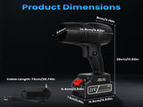 130000RPM Cordless Mini Blower, 1000W Powerful Motor with Turbo Tech 93984678