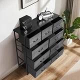 9 drawers, 6 large and 3 small, non-woven storage cabinets, cationic cloth surface non-woven 69134218