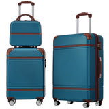 Hardshell Luggage Sets 3 Pieces 20"24" Luggages and Cosmetic Case Spinner Suitcase with TSA Lock N732P171583C