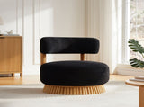 Modern 27.5" W Farmhouse Armless Chair, Wooden Base Featuring Thatched Roof Rod Design, Cozy 10142743