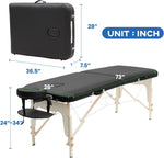 ZUN Massage Table Portable with Neck Stretcher and Sheets, 84 inch Bed Adjustable Lash Bed 52293987