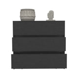Dresser Maldus, Three drawers, Black Wengue Finish B092122832