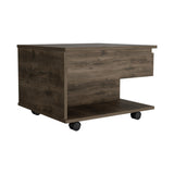 Luanda Lift Top Coffee Table, Casters, One Shelf -Dark Brown B20091884