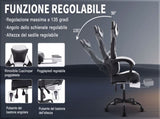 Gaming Chair with Massage,Ergonomic PC Gaming Chair with Footrest Comfortable Headrest and Lumbar W2367P288666