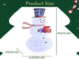 6FT Snowman with Auto-Opening Gift Box, 200 White Lights, Expandable Fabric Christmas Decor, US Plug 12259912
