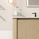 36" Modern Bathroom Vanity with Rectangle Ceramic Sink, Bathroom Cabinet with Large storage space N817P245321N