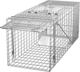 32" Live Animal Cage Trap Heavy Duty Steel Catch Humane Rodent Cage w/Iron Door 76222927