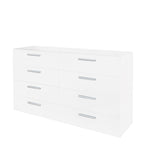 ZUN FCH 8 Drawer Double Dresser for Bedroom, Wide Storage Cabinet for Living Room Home Entryway, White 35563214