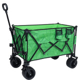 Heavy-Duty 480lbs Folding Wagon Cart with Bonus Picnic Mat - All-Terrain Beach Wheels, Drink W2932P283540