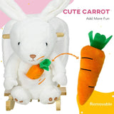 Baby rocking horse toy with music playback White rabbit shape 58883627