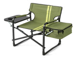 46.46" x 20.87" x 33.46" Folding Camping Chair with Side Table & Insulated Cooler Bag, Spray-Coated 78557006