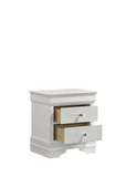Blaze Modern Style 2-Drawer Night stand Made with Wood in White B009P286632