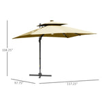 ZUN Outdoor beach umbrella/Sun Umbrella （Prohibited by WalMart） 92341436