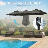 ZUN Outdoor beach umbrella /Double-sided Umbrella （Prohibited by WalMart） 41808004