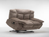 Power Lift Recliner Chair for Elderly- Heavy Duty and Safety Motion Reclining Mechanism-Fabric Sofa W547P293040