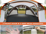 4-6 Persons White Light Orange Pop-Up Boat Tent T2602P172603