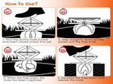 Powerful Mole Snap Trap - Thickened Waterproof Metal, Easy Foot-Step Setup, Humane Instant Kill, 20549992