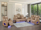 Fortuner Modern Style Upholstery Recliner Loveseat Made with Wood & Massage Function Included B009P439071