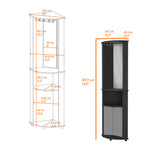 Lisbon Kitchen Island, 3-Tier Shelf and Large Workstation B128P148733